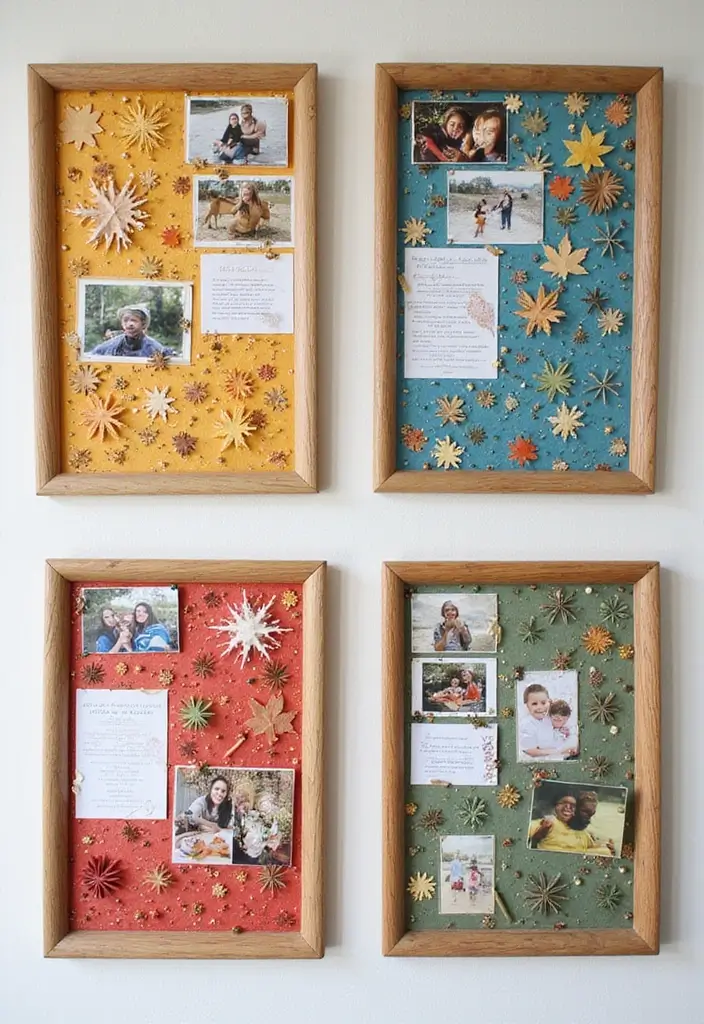 30+ Memories Journal Ideas That Preserve Your Favorite Moments Beautifully - 9. Seasonal memory boards