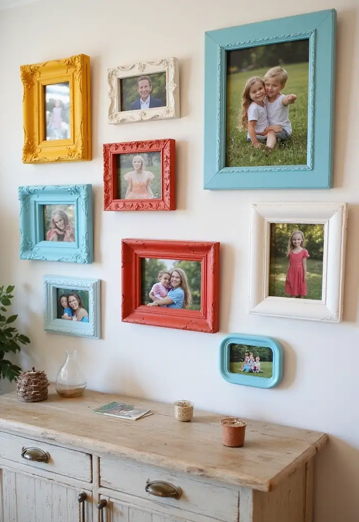 30+ Painting Craft Ideas That Make DIY Art Fun and Inspiring - 11. DIY Photo Frame Painting