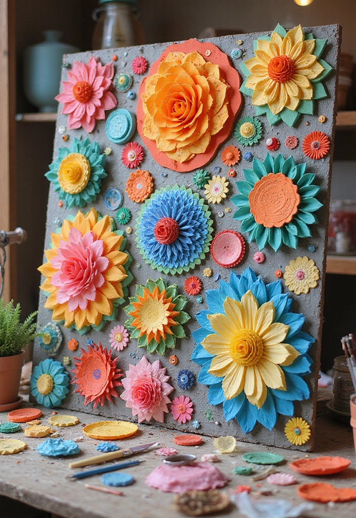 30+ Painting Craft Ideas That Make DIY Art Fun and Inspiring - 20. Colorful Paper Mache Art