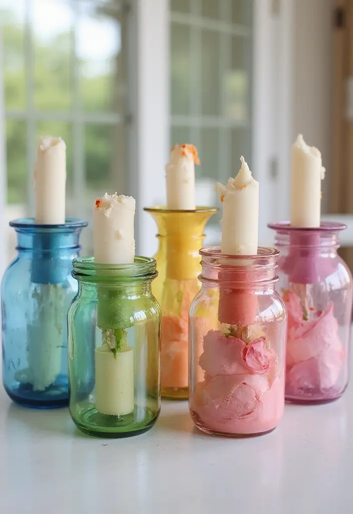 30+ Painting Craft Ideas That Make DIY Art Fun and Inspiring - 7. Painted Glass Jars