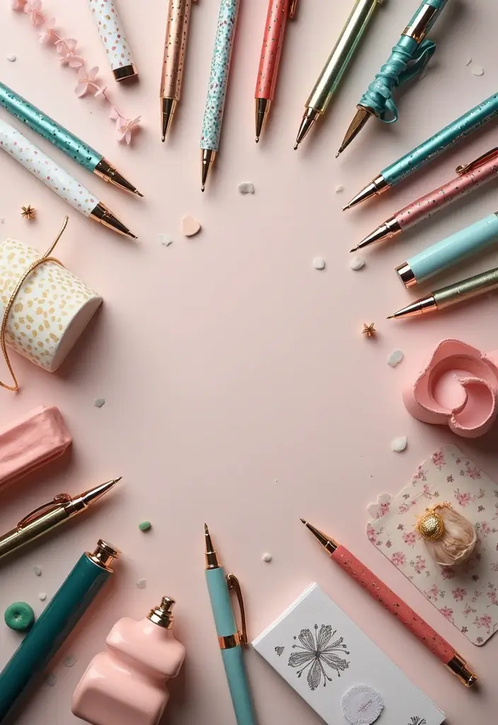 30+ Pen Decoration Ideas That Make Writing Fun, Stylish, and Personalized - 16. Themed Collection