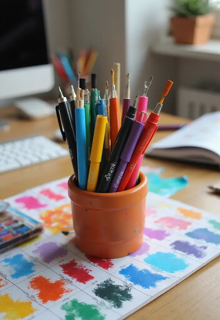 30+ Pen Decoration Ideas That Make Writing Fun, Stylish, and Personalized - 17. Neglected Color Schemes