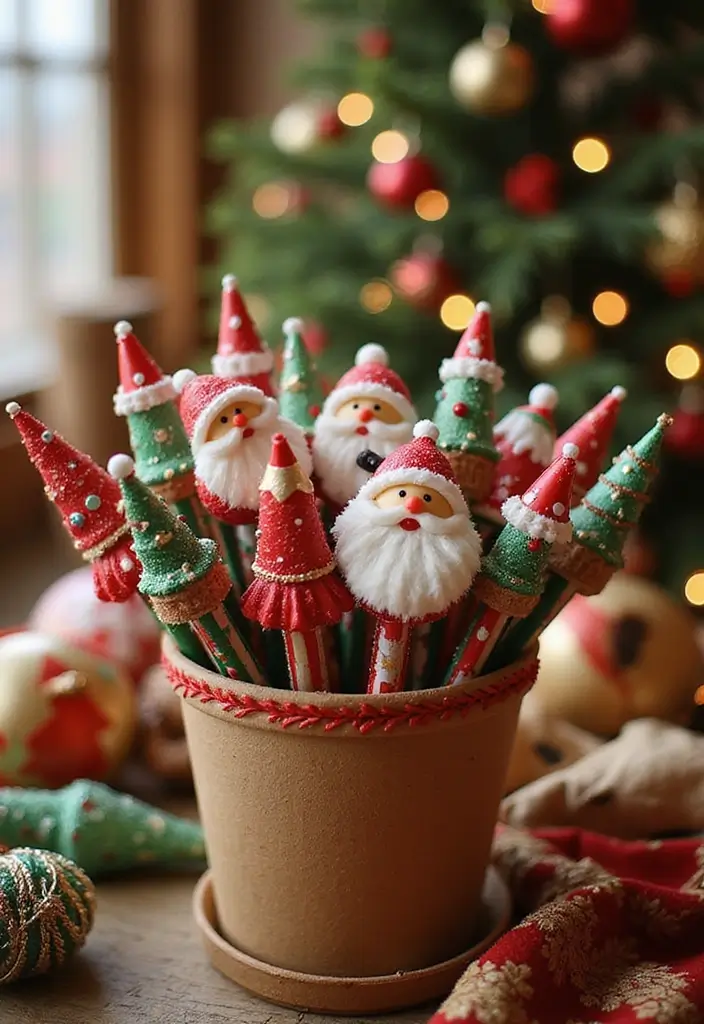 30+ Pen Decoration Ideas That Make Writing Fun, Stylish, and Personalized - 18. Holiday Specials