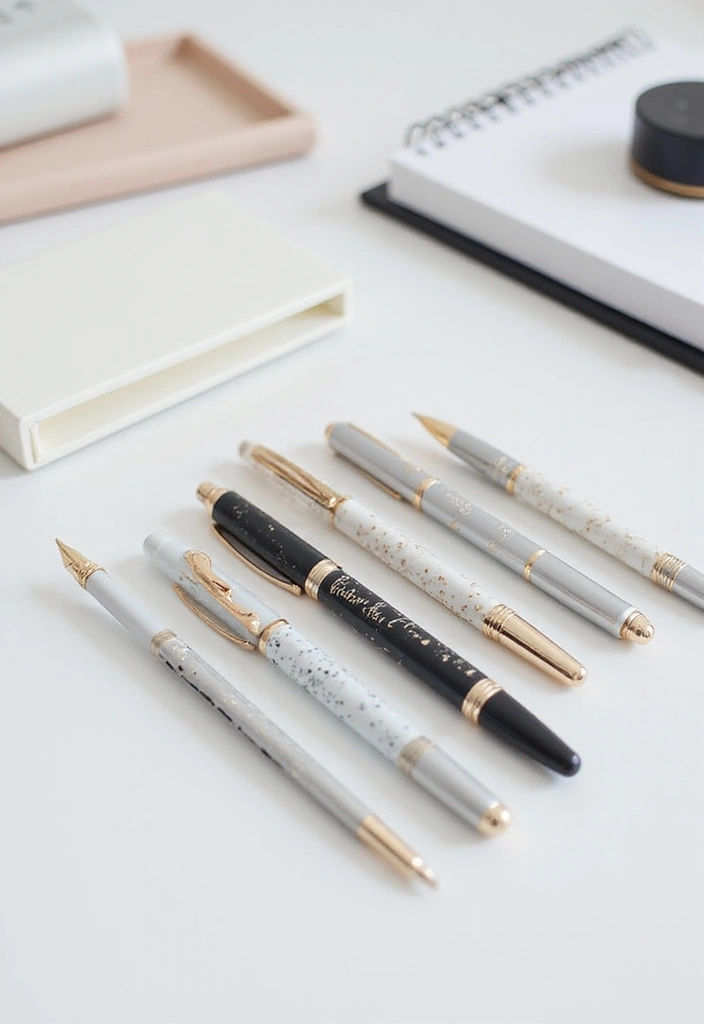 30+ Pen Decoration Ideas That Make Writing Fun, Stylish, and Personalized - 20. Minimalist Magic