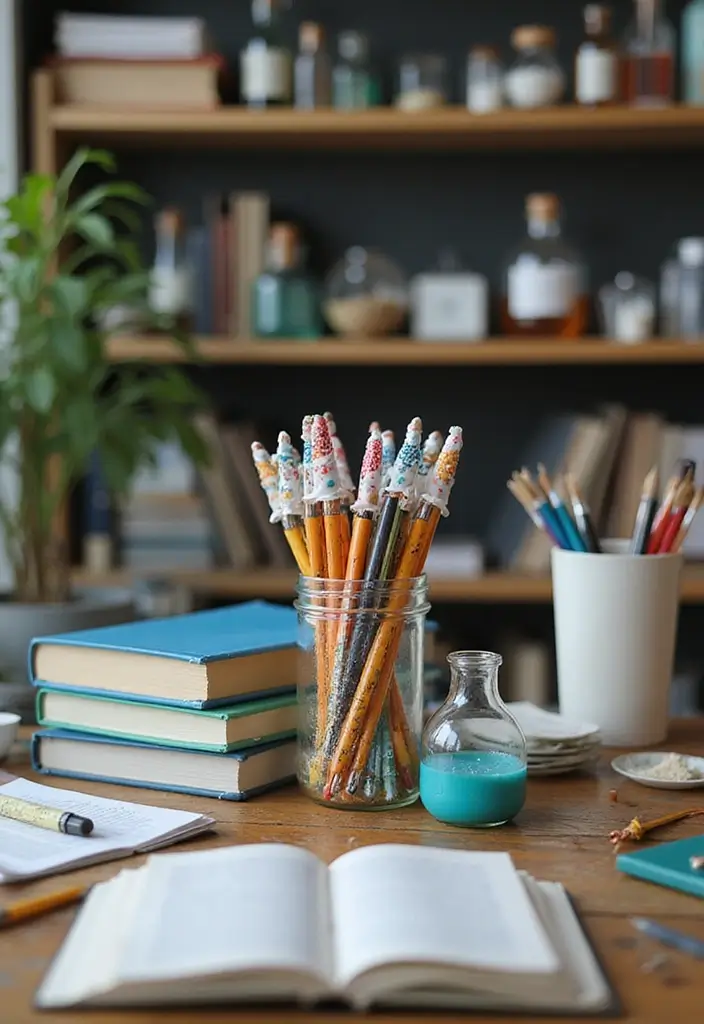 30+ Pen Decoration Ideas That Make Writing Fun, Stylish, and Personalized - 23. Holiday Science