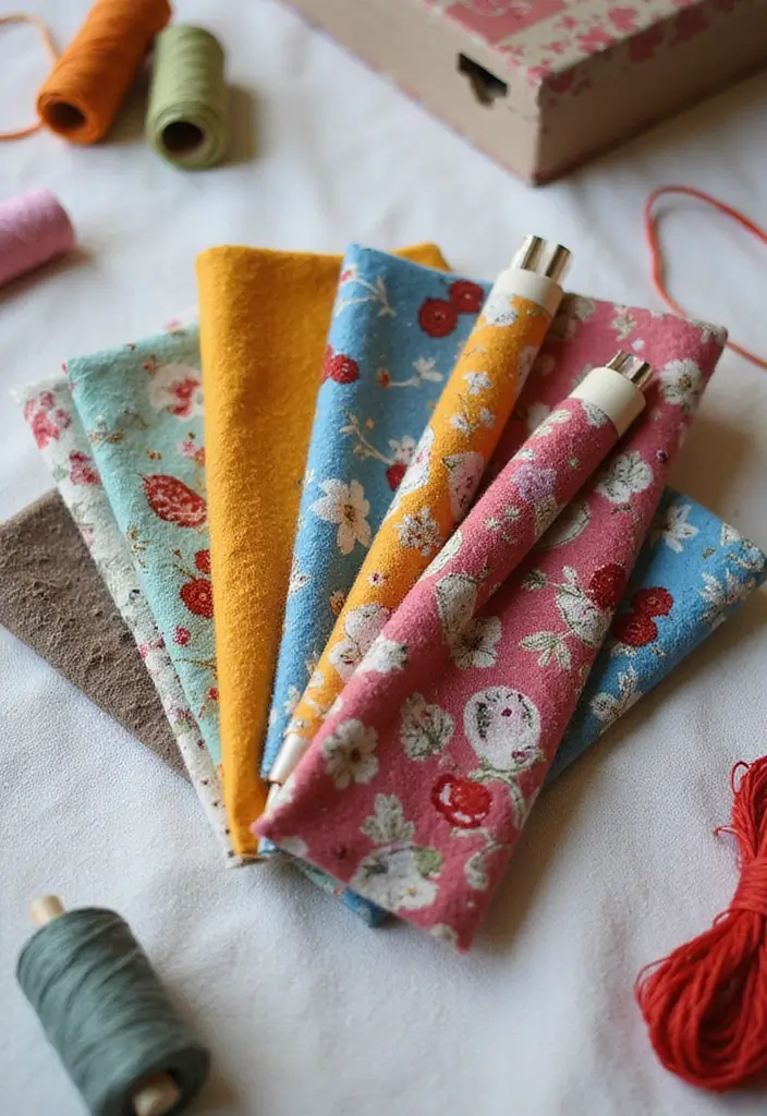 30+ Pen Decoration Ideas That Make Writing Fun, Stylish, and Personalized - 5. Fabric and Felt Flair