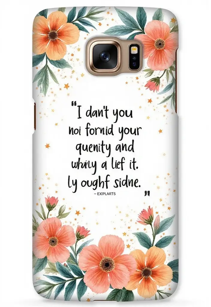 30+ Phone Case Painting Ideas That Are Cute, Creative, and Unique - 11. Inspirational Quotes