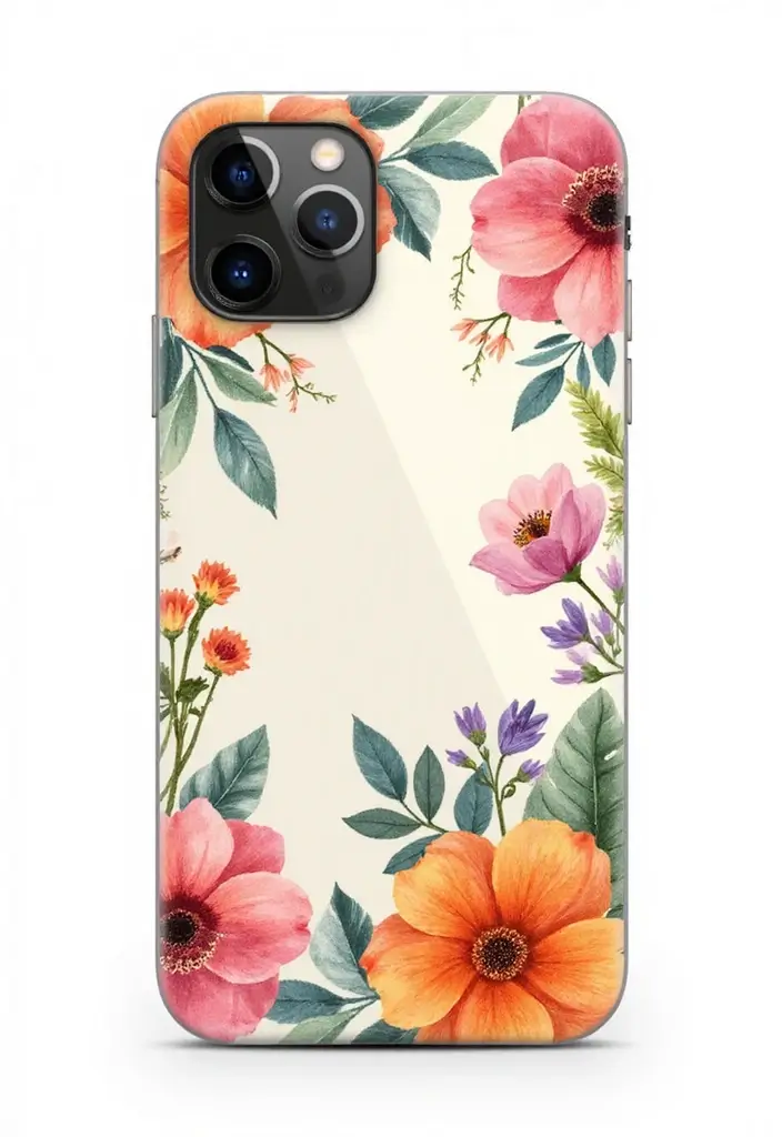 30+ Phone Case Painting Ideas That Are Cute, Creative, and Unique - 2. Floral Elegance