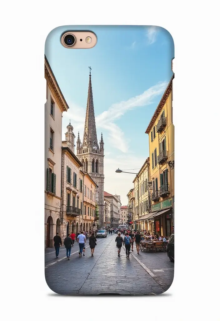 30+ Phone Case Painting Ideas That Are Cute, Creative, and Unique - 21. Iconic Structures