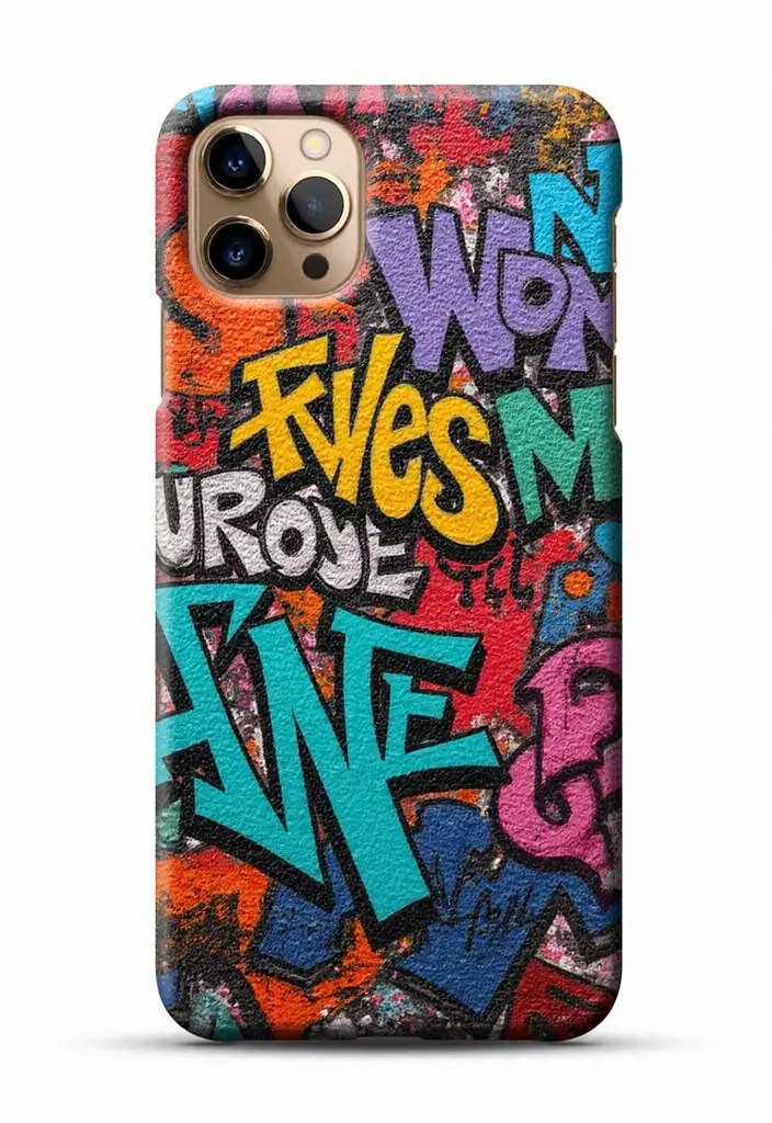 30+ Phone Case Painting Ideas That Are Cute, Creative, and Unique - 22. Graffiti Style