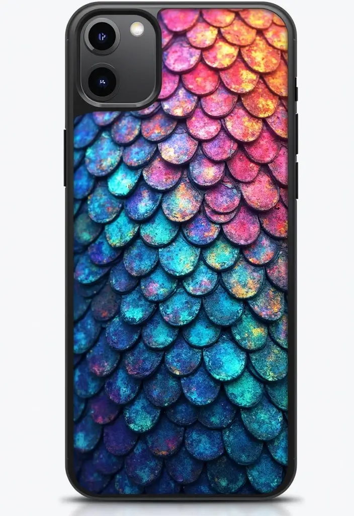 30+ Phone Case Painting Ideas That Are Cute, Creative, and Unique - 28. Mixed Color Scales