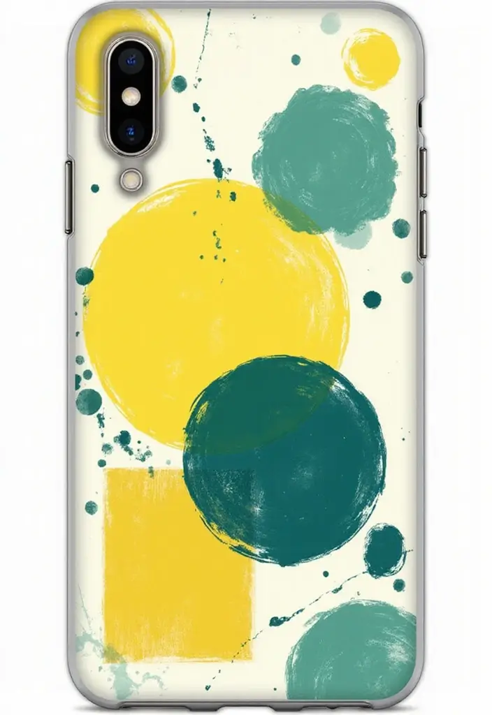 30+ Phone Case Painting Ideas That Are Cute, Creative, and Unique - 3. Geometric Shapes