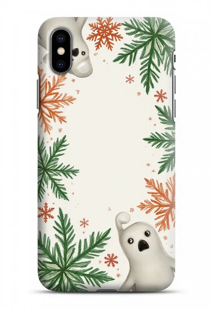 30+ Phone Case Painting Ideas That Are Cute, Creative, and Unique - 30. Holiday Cheer