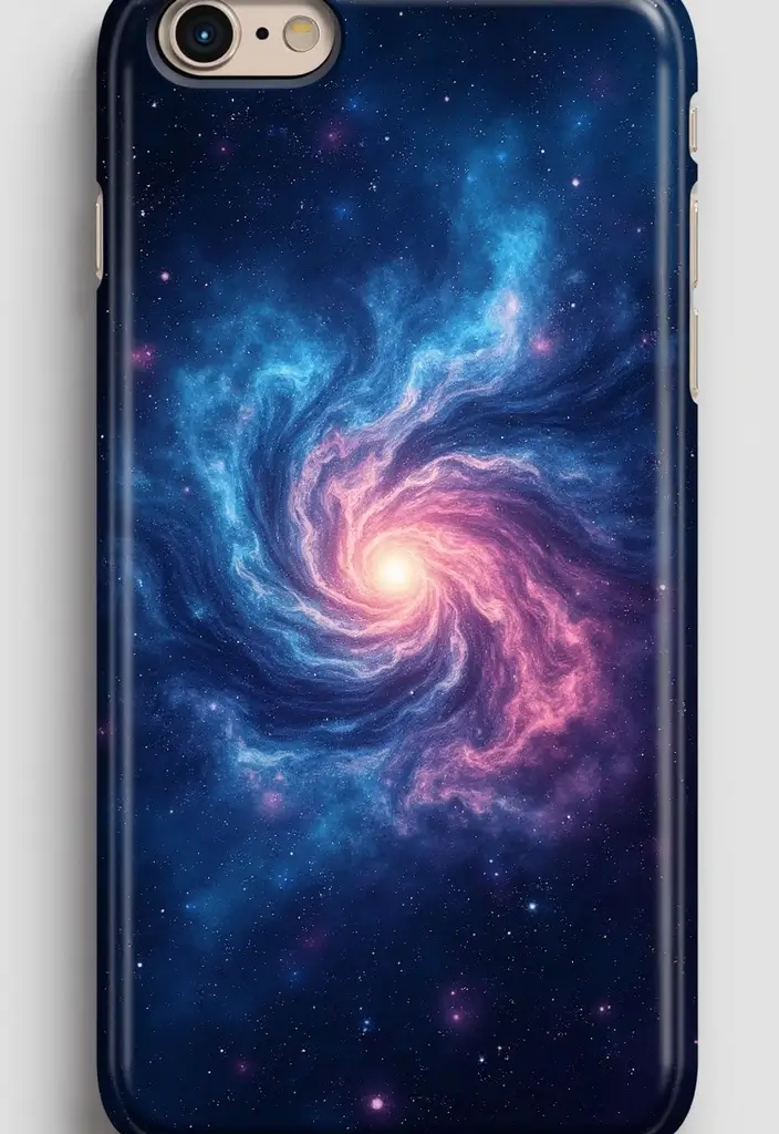 30+ Phone Case Painting Ideas That Are Cute, Creative, and Unique - 5. Cosmic Skies