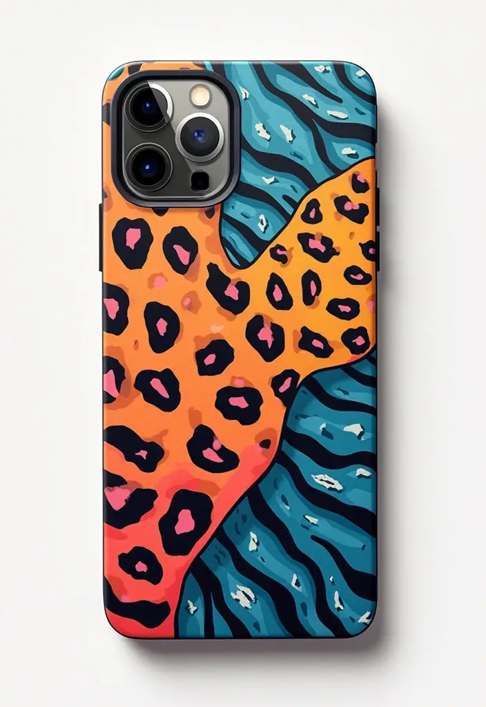 30+ Phone Case Painting Ideas That Are Cute, Creative, and Unique - 6. Animal Patterns