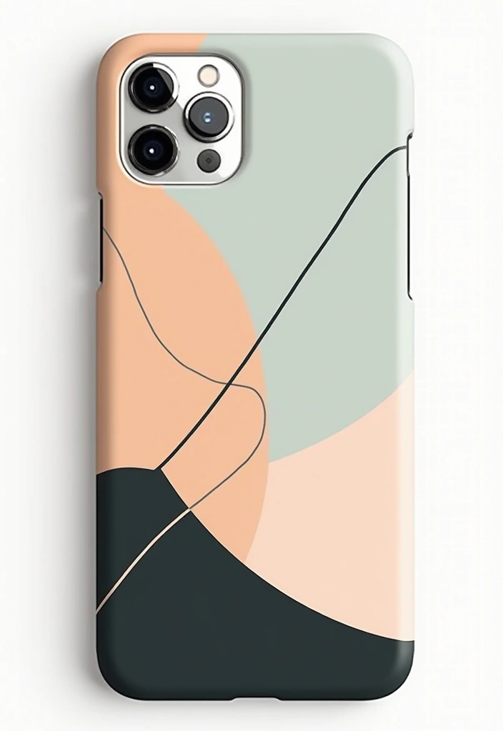30+ Phone Case Painting Ideas That Are Cute, Creative, and Unique - 7. Minimalist Line Art