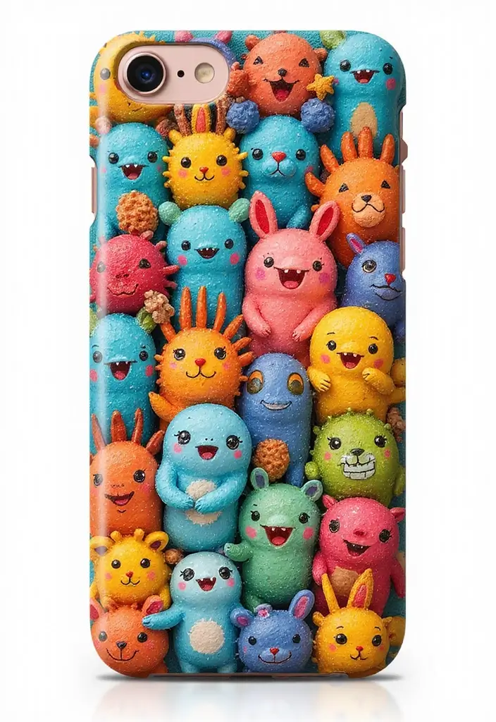 30+ Phone Case Painting Ideas That Are Cute, Creative, and Unique - 8. Whimsical Cartoon Characters