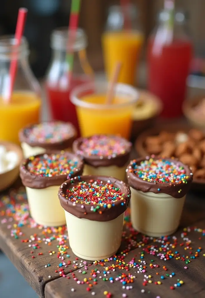 30+ Plastic Cup Decoration Ideas That Make Parties and Events Stylish - 16. Edible Cup Decorations