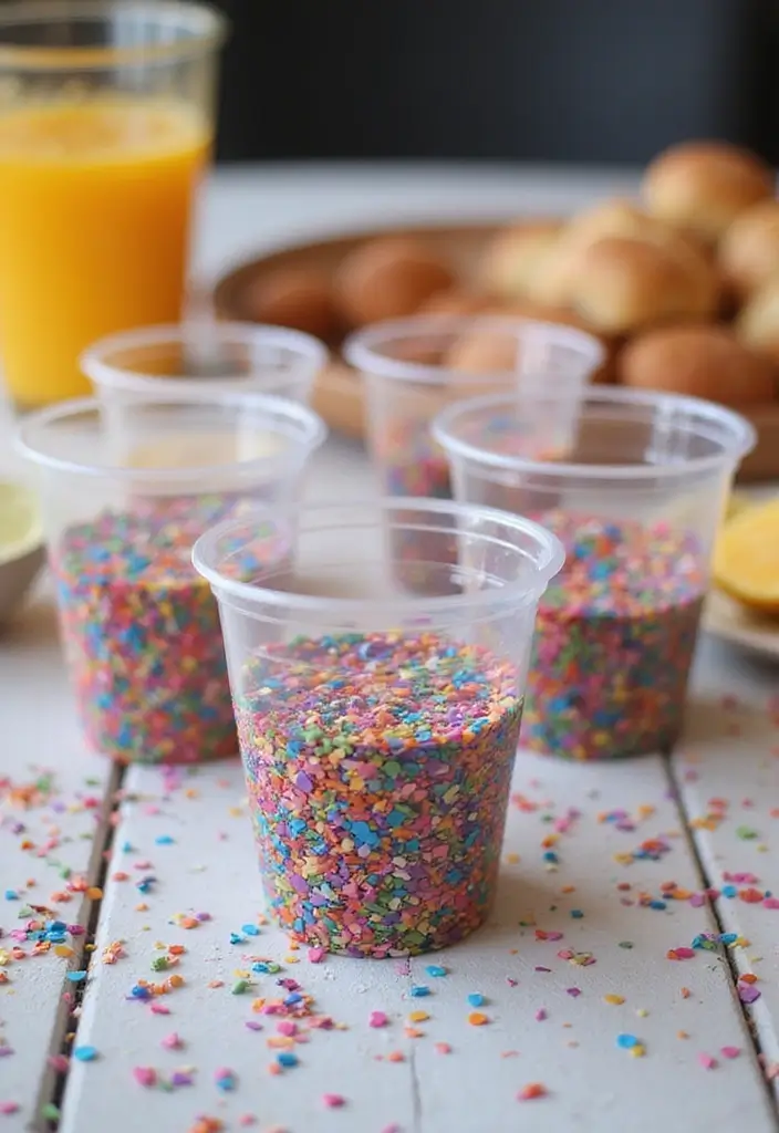 30+ Plastic Cup Decoration Ideas That Make Parties and Events Stylish - 27. Confetti-filled Cups