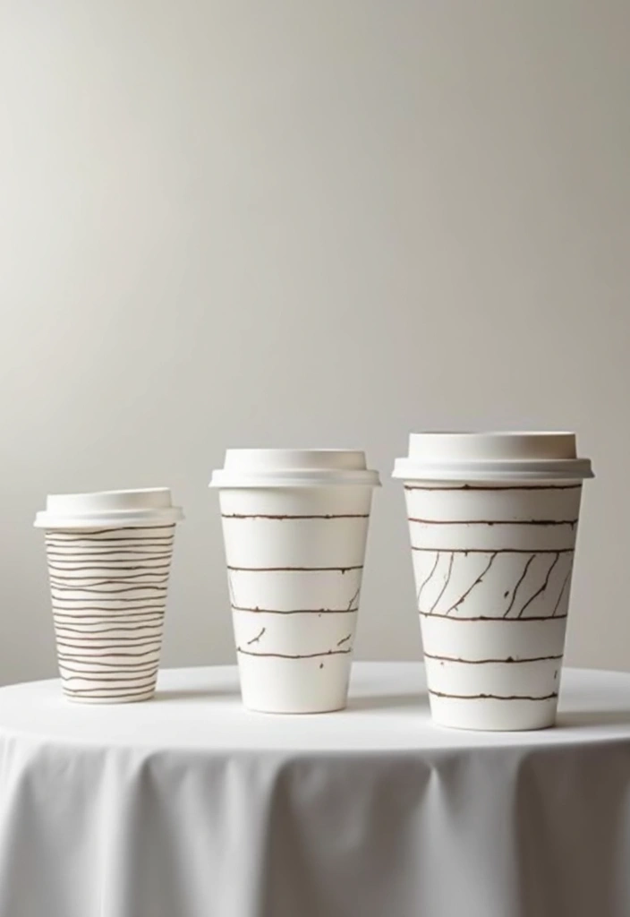 30+ Plastic Cup Decoration Ideas That Make Parties and Events Stylish - 8. Minimalist Chic