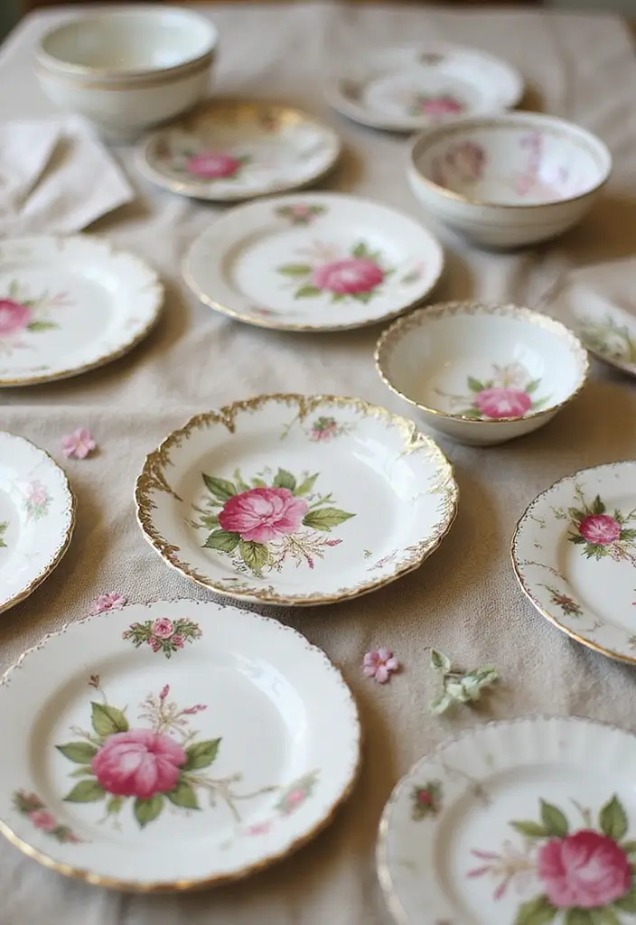 30+ Ring Dish Painting Ideas That Make Jewelry Storage Cute and Fun - 11. Vintage Floral