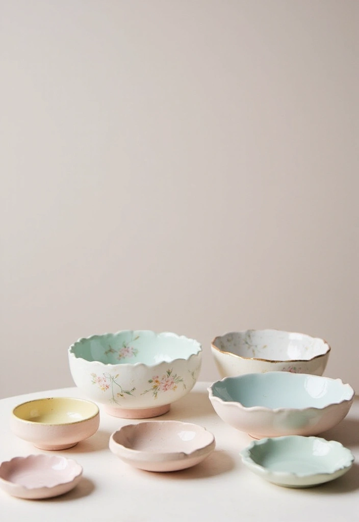 30+ Ring Dish Painting Ideas That Make Jewelry Storage Cute and Fun - 22. Soft Pastels