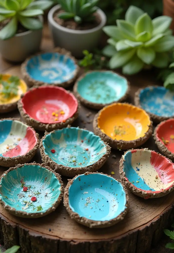 30+ Ring Dish Painting Ideas That Make Jewelry Storage Cute and Fun - 28. Recycled Crafts
