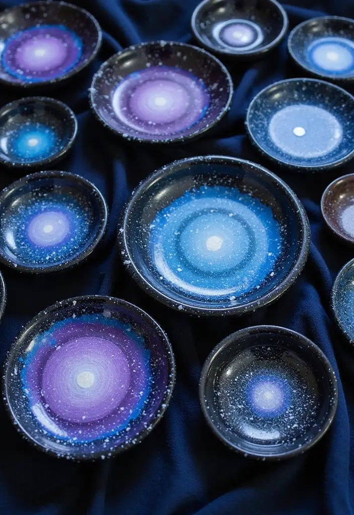 30+ Ring Dish Painting Ideas That Make Jewelry Storage Cute and Fun - 3. Galaxy Dreams
