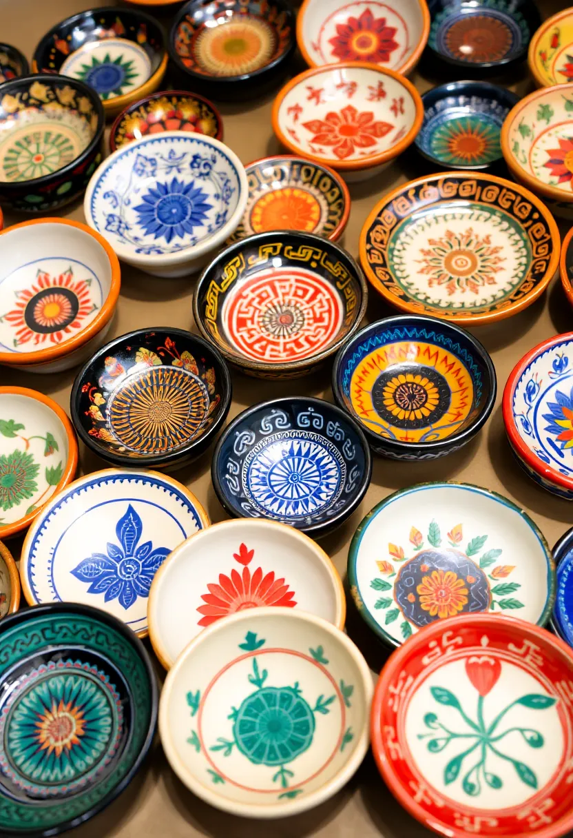 30+ Ring Dish Painting Ideas That Make Jewelry Storage Cute and Fun - 30. Cultural Heritage Inspirations