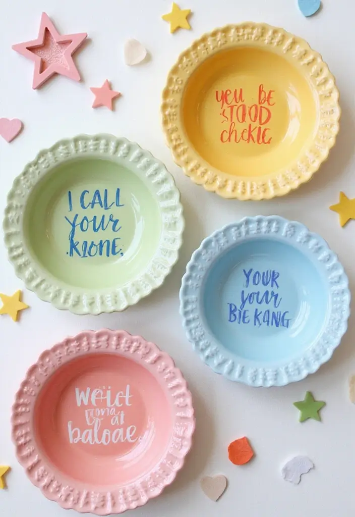 30+ Ring Dish Painting Ideas That Make Jewelry Storage Cute and Fun - 5. Inspirational Quotes