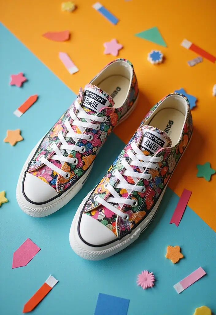 30+ Shoe Painting Ideas Converse That Look Cool and Trendy - 21. DIY Tie-Ins