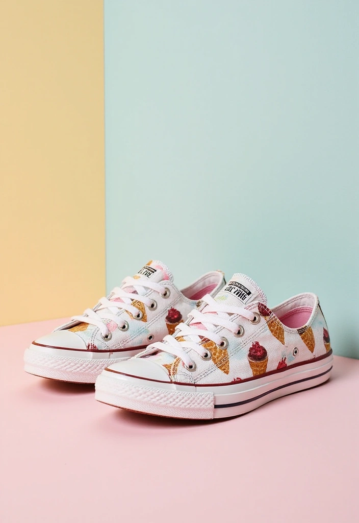 30+ Shoe Painting Ideas Converse That Look Cool and Trendy - 27. Sweet Treats