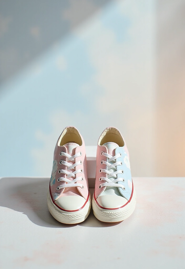 30+ Shoe Painting Ideas Converse That Look Cool and Trendy - 29. Sweet Pastels