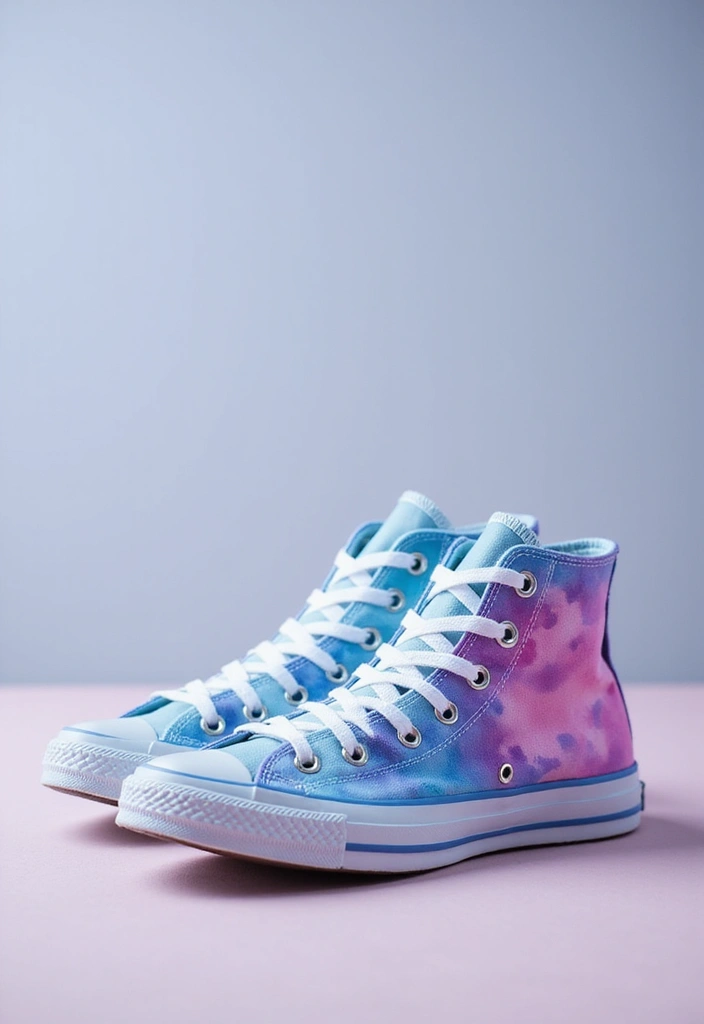 30+ Shoe Painting Ideas Converse That Look Cool and Trendy - 3. Watercolor Effect