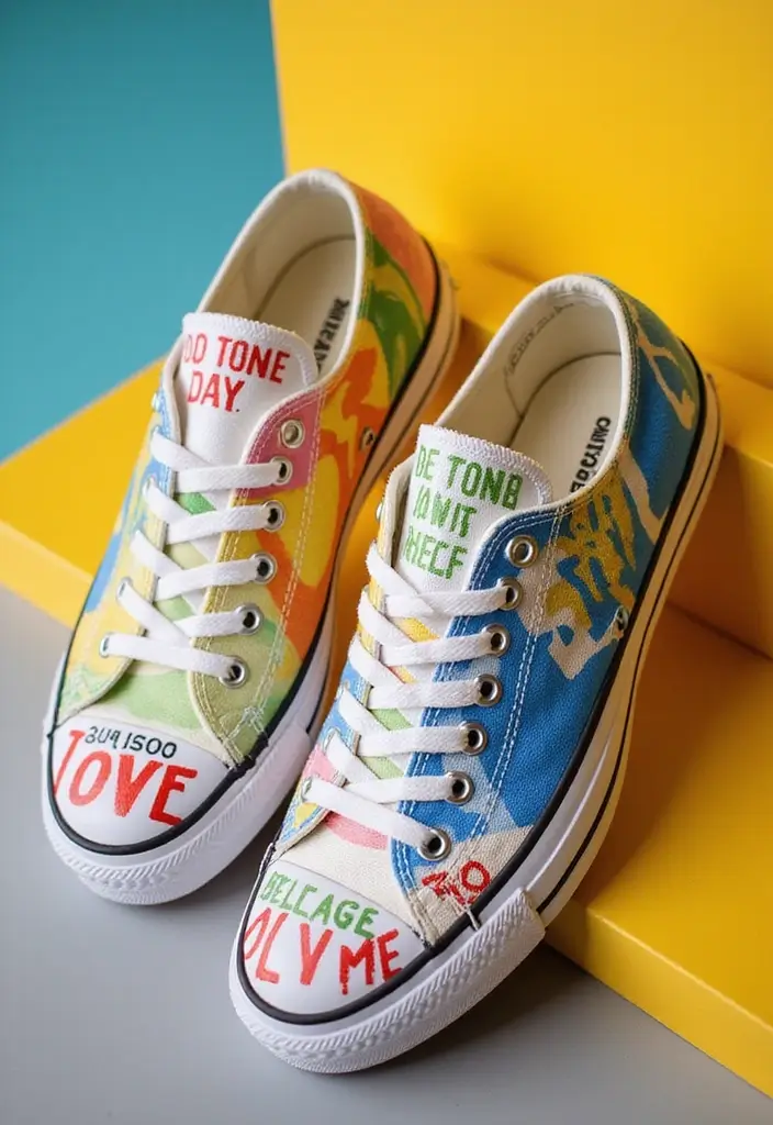 30+ Shoe Painting Ideas Converse That Look Cool and Trendy - 30. Community Messages