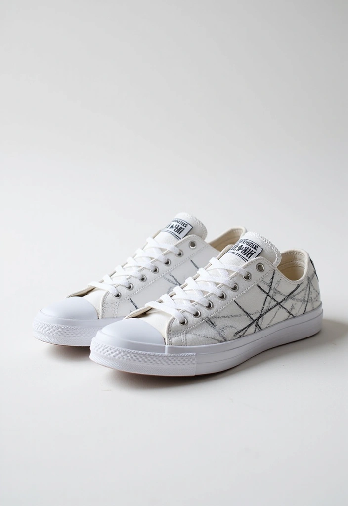 30+ Shoe Painting Ideas Converse That Look Cool and Trendy - 4. Minimalist Chic