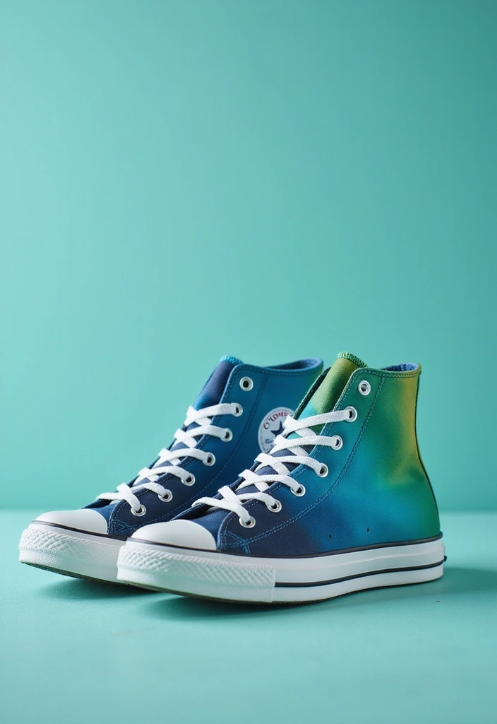 30+ Shoe Painting Ideas Converse That Look Cool and Trendy - 9. Ombre Effect