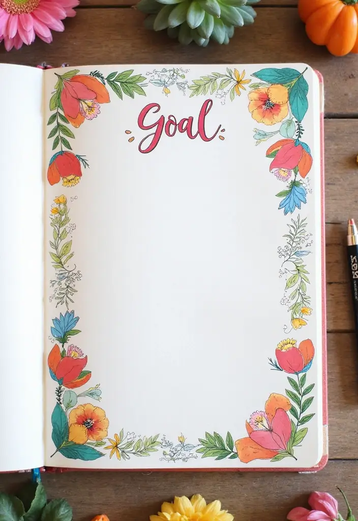 30+ Simple Aesthetic Journal Ideas That Make Planning Stylish and Fun - 10. Goal Setting Pages