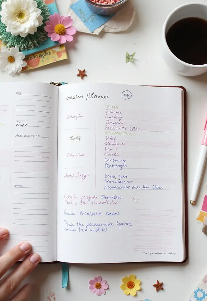 30+ Simple Aesthetic Journal Ideas That Make Planning Stylish and Fun - 16. DIY Project Planner