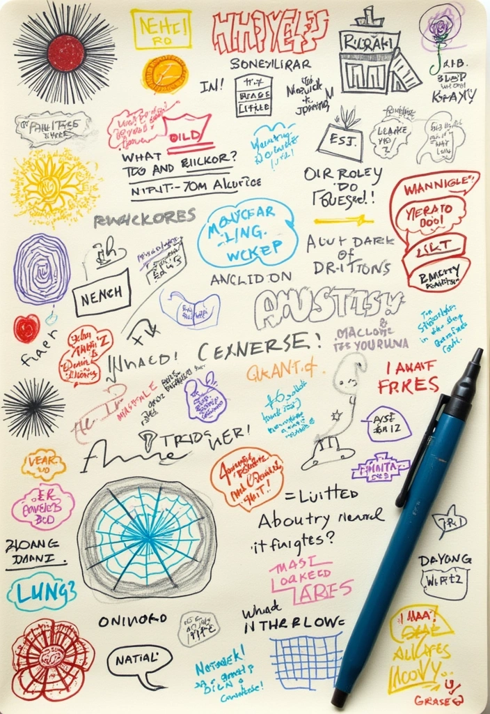 30+ Simple Aesthetic Journal Ideas That Make Planning Stylish and Fun - 18. Creative Brainstorming Pages