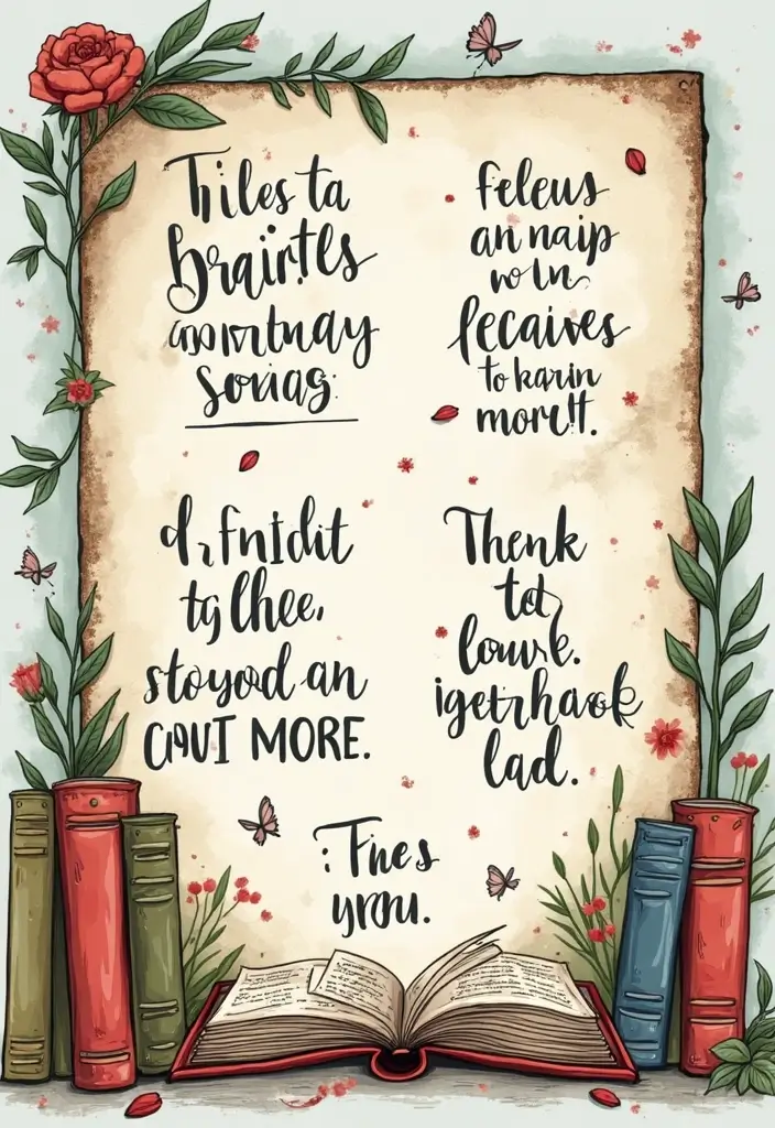 30+ Sticker Journal Ideas That Make Planning Fun and Colorful - 11. Quotes from Your Favorite Books