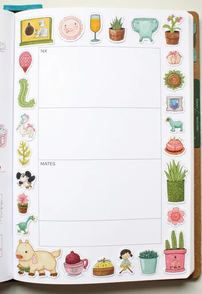 30+ Sticker Journal Ideas That Make Planning Fun and Colorful - 20. Hobby and Craft Stickers