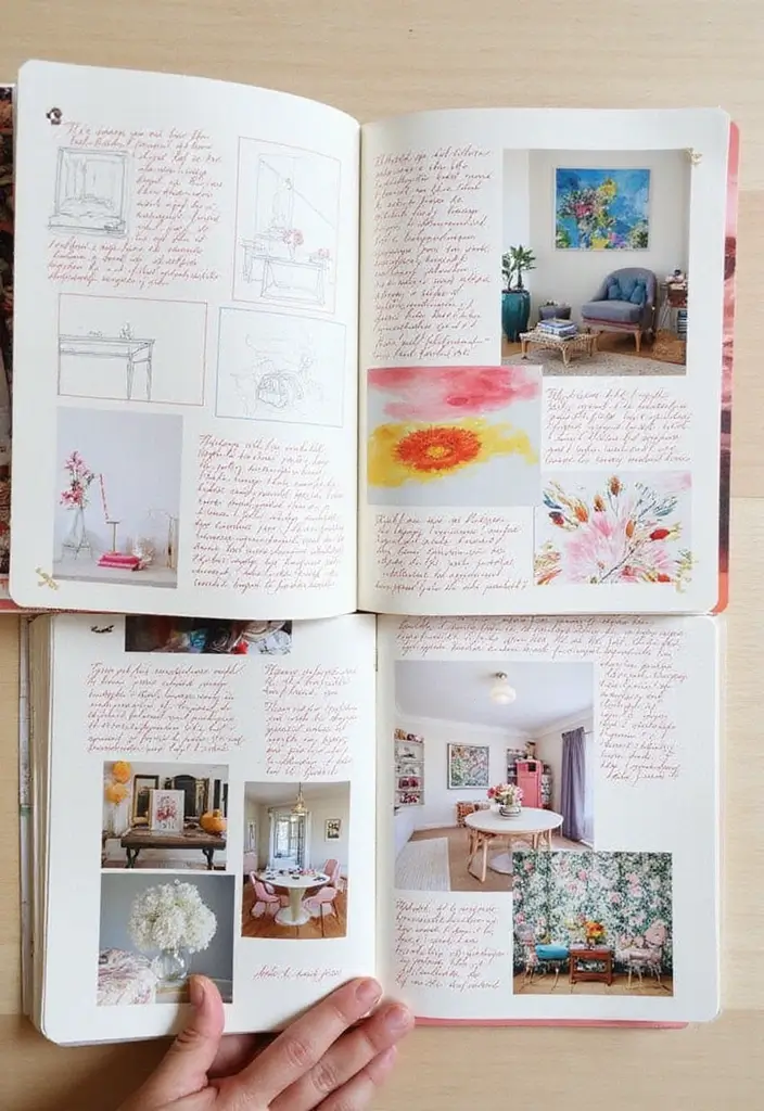 30+ Tracking Journal Ideas That Make Habits and Goals Fun to Follow - 12. DIY Decor Journal