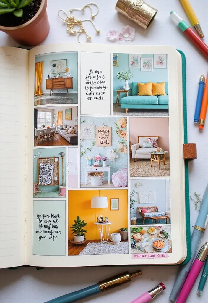 30+ Tracking Journal Ideas That Make Habits and Goals Fun to Follow - 14. Home Inspiration Board