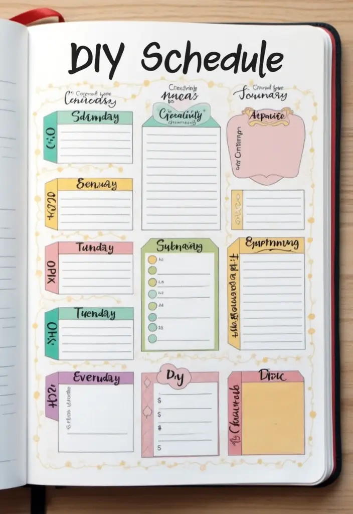 30+ Tracking Journal Ideas That Make Habits and Goals Fun to Follow - 17. DIY Cleaning Schedule