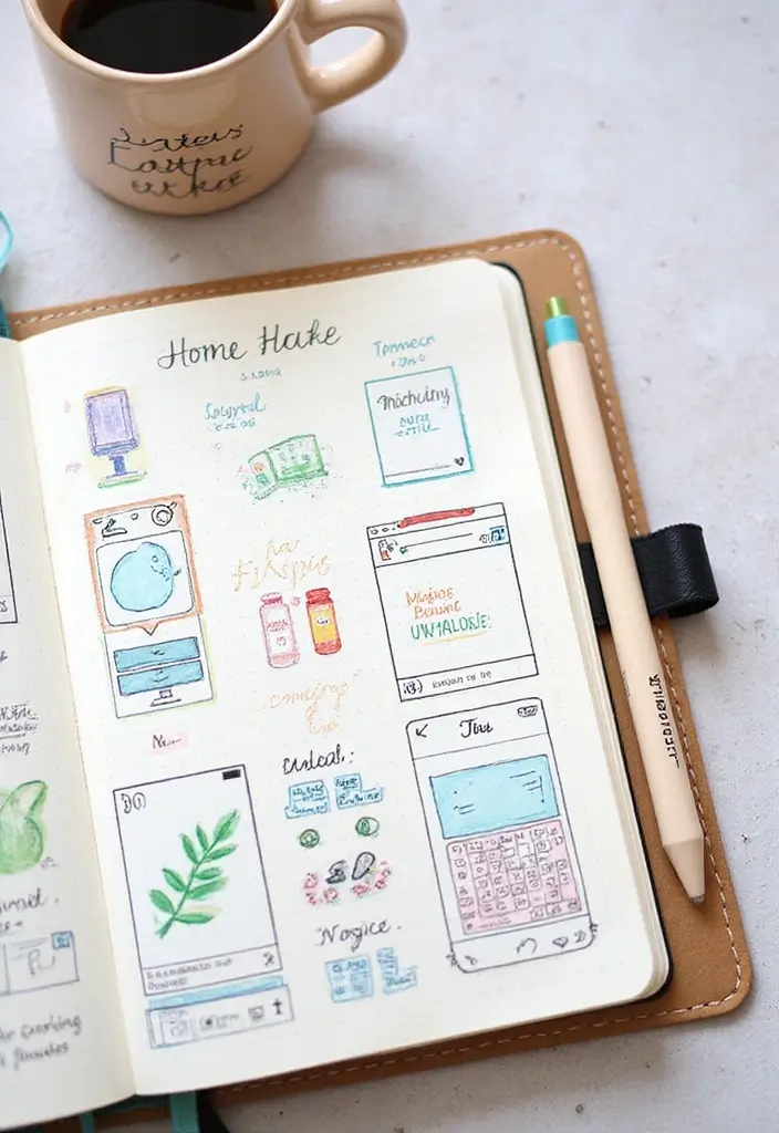 30+ Tracking Journal Ideas That Make Habits and Goals Fun to Follow - 18. Home Office Setup Tracker
