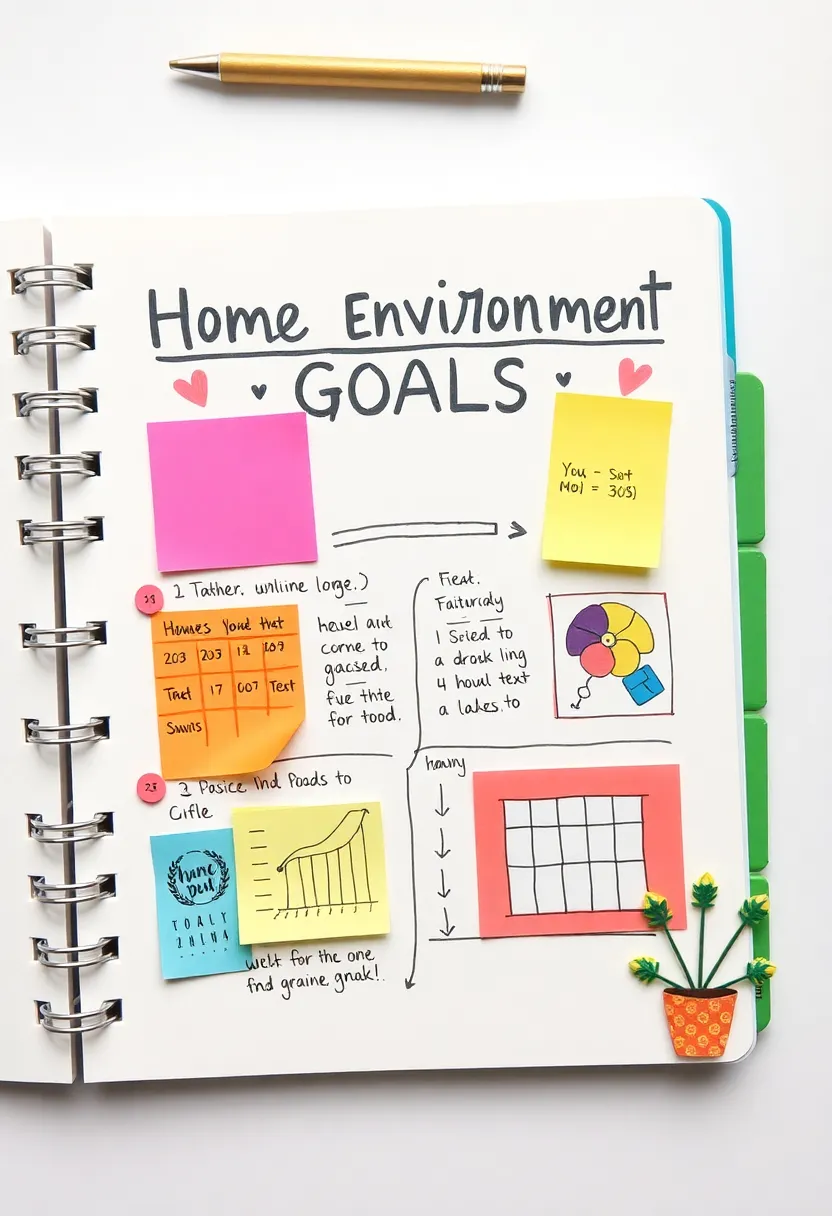 30+ Tracking Journal Ideas That Make Habits and Goals Fun to Follow - 28. Home Environment Goals