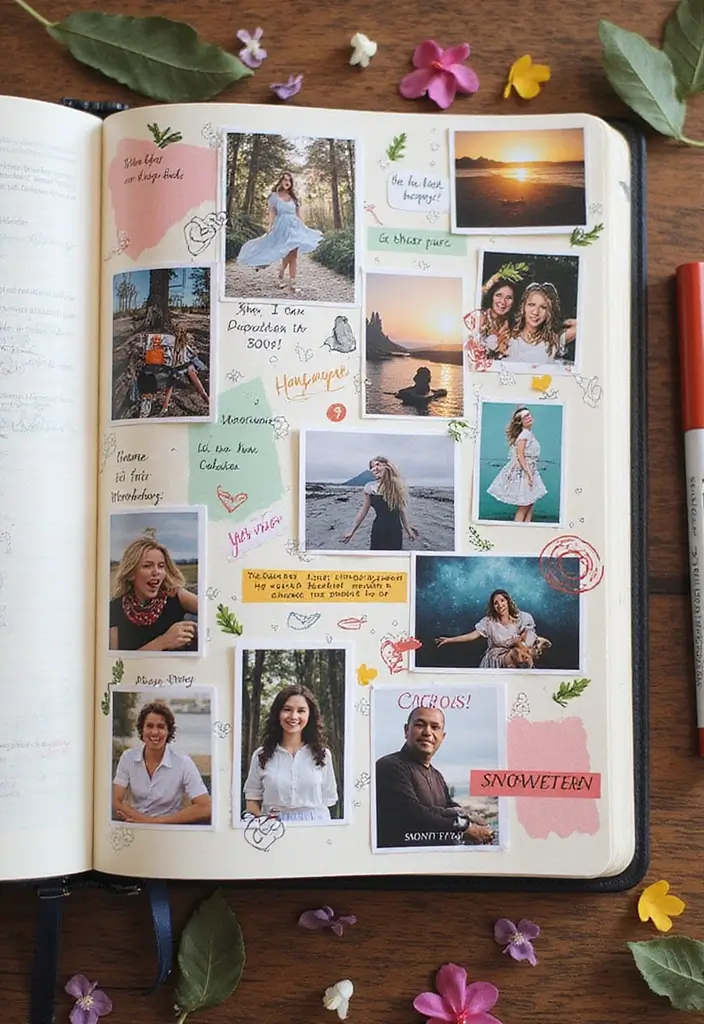 30+ Tracking Journal Ideas That Make Habits and Goals Fun to Follow - 3. Goal Setting Vision Board