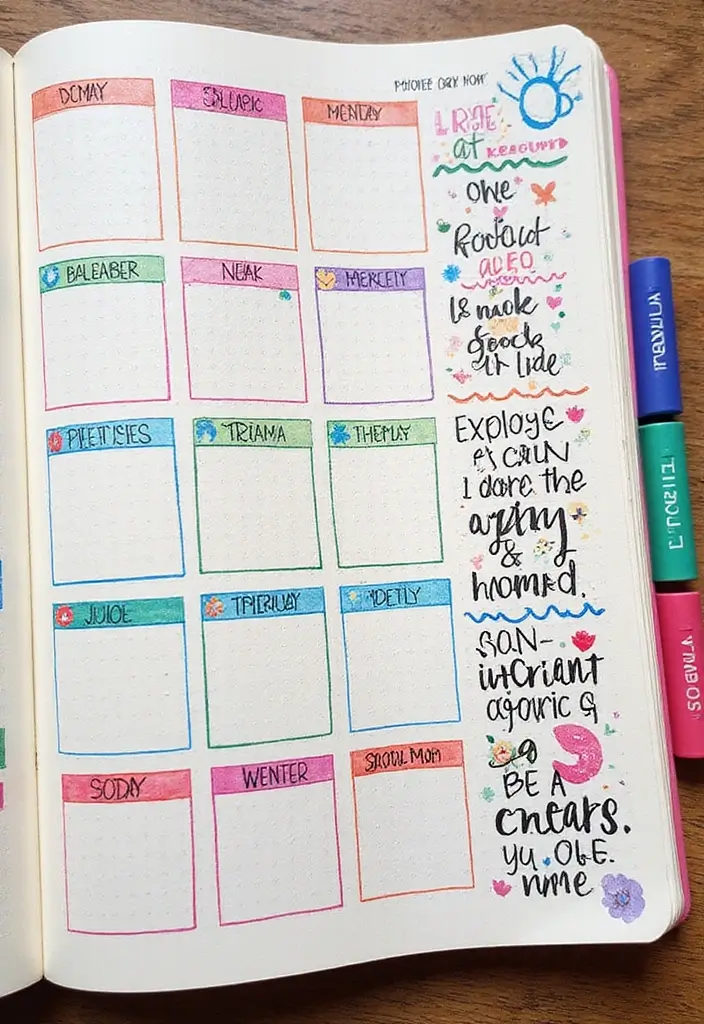 30+ Tracking Journal Ideas That Make Habits and Goals Fun to Follow - 4. DIY Monthly Tracker