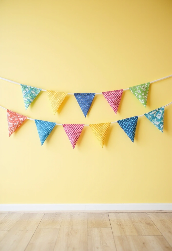 30+ Wall Hanging Craft Ideas With Paper That Decorate Any Room - 18. Paper Bunting Banners